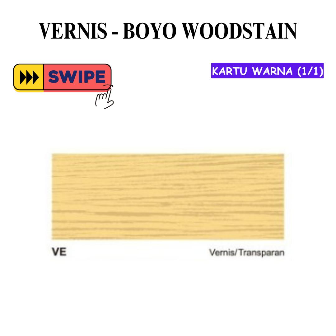 1 KG / BOYO Cat Vernis Kayu Wood Stain Oil Based Paint Kaleng