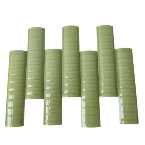 10 CM / NM Kuku Macan Bon Bon Lis Keramik Permukaan Hijau Lembar