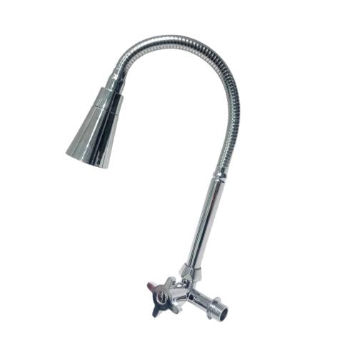 1/2 IN / FICO Kran Angsa Fleksibel Sink BCP Tembok Stainless