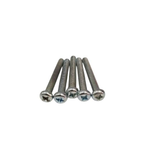 M 3 x 20 MM / TM Baut JP Kepala Pentol Bulat Plus Putih Biji