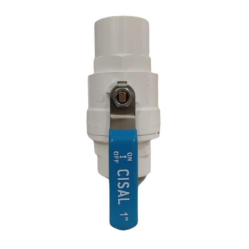 1 IN / CISAL Stop Kran Polos Ball Valve Engkol Plastik PVC