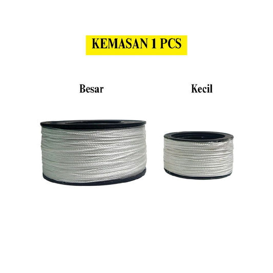 TM Benang Nylon Nilon Tukang Bangunan Keramik Putih Roll