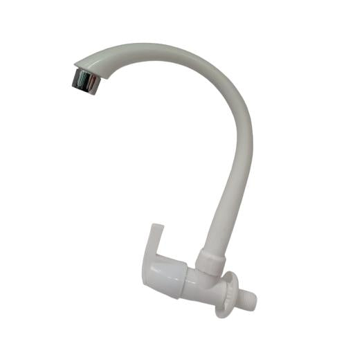 1/2 IN / CAB Kran Angsa Sink Bak Cuci Piring Tembok Plastik PVC