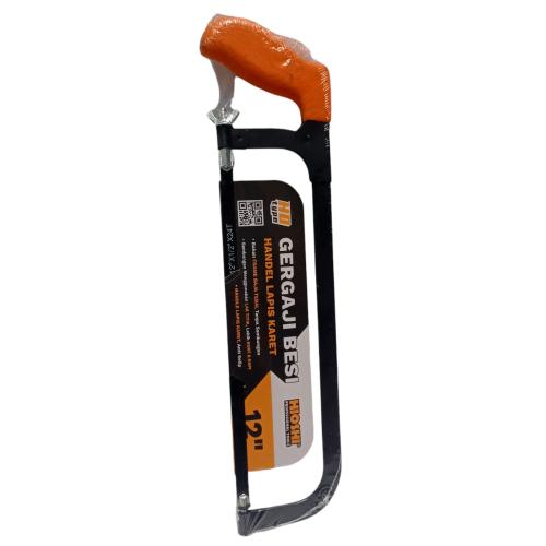 12 IN / HIOSHI Gergaji Gendewa Gorok Potong Besi Logam Gagang Karet