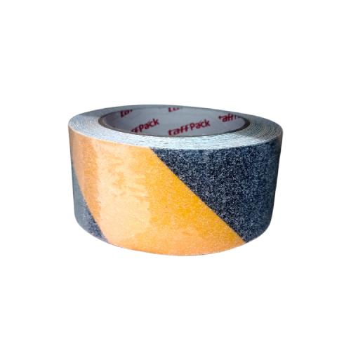 50 MM x 5 M / TAFFPACK Lakban Stepnosing Lantai Anti Slip Hitam Kuning Roll