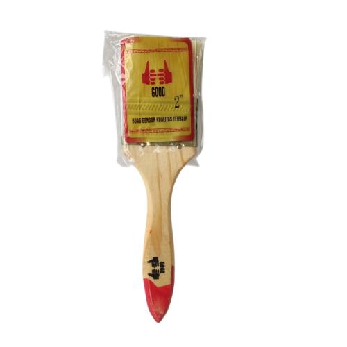 2 IN / GOOD Kuas Cat Tembok Kayu Besi Air Acyrlic Paint Brush