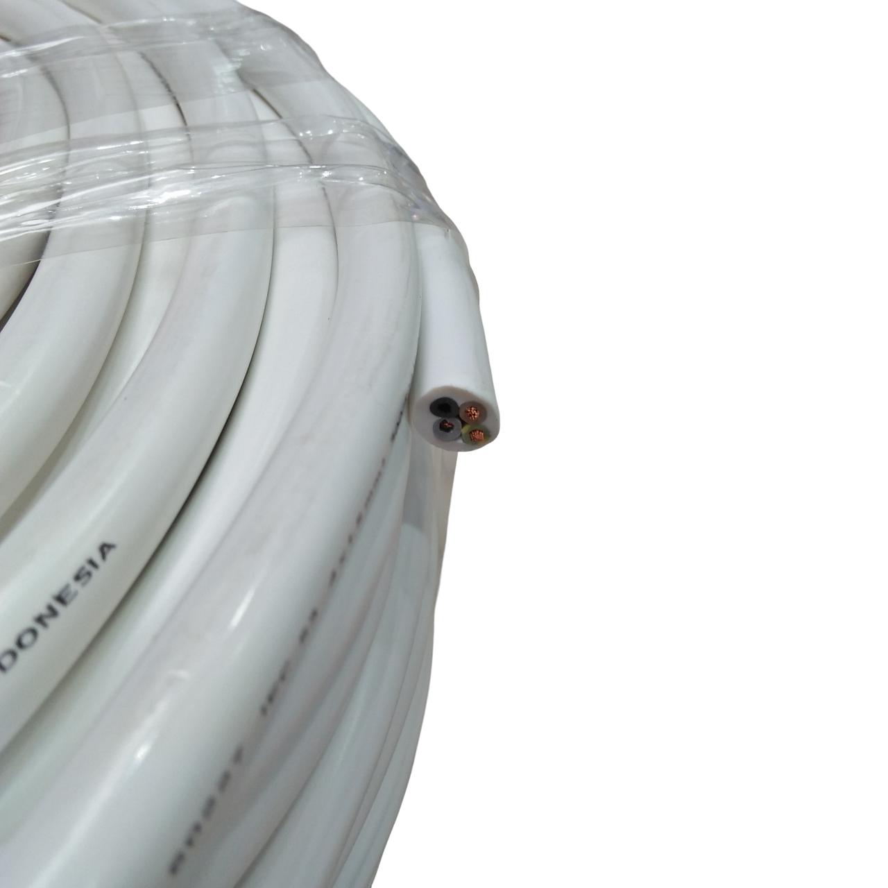 4 INTI x 1.5 MM / TM NYMHY Serabut Kabel Tembaga SNI Putih Meter