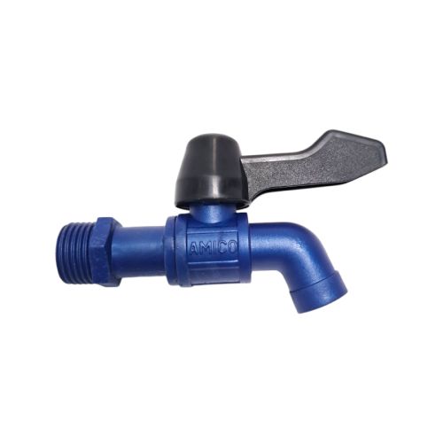 1/2 IN / AMICO Kran Air Tembok Taman Kamar Mandi Plastik PVC