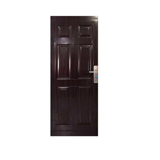 4 CM x 80 CM x 200 CM / FORTRESS METAL 80.01 SINGLE DOOR Pintu Baja Coklat Set