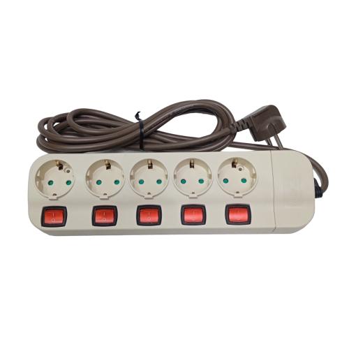 5 LB x 300 CM / UTICON Stop Kontak terminal Colokan Kabel + Switch