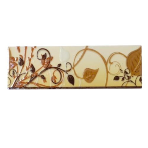 8 CM X 25 CM / NM 8C742B List Keramik Dinding Kamar Mandi Brown Lembar