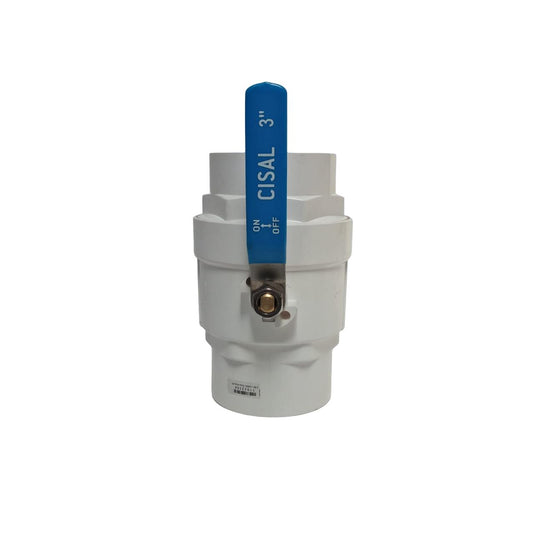 3 IN / CISAL Stop Kran Polos Ball Valve Engkol Plastik PVC