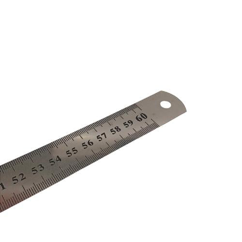 60 CM / NM Penggaris Mistar Alat Ukur Panjang Ruler Plat Besi