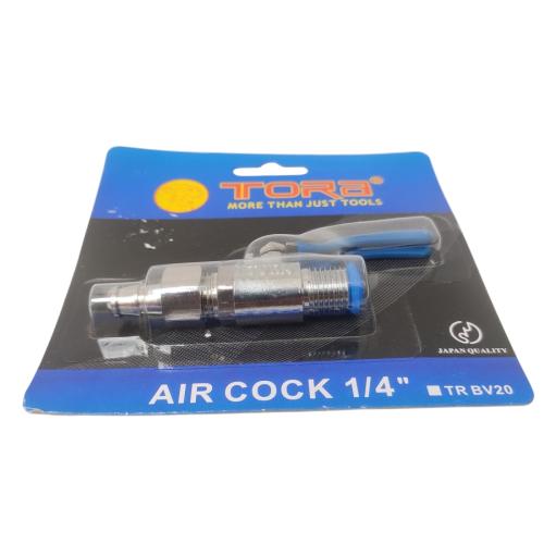 1/4 IN / TORA Stop Kran Angin Mesin Kompresor Kuningan