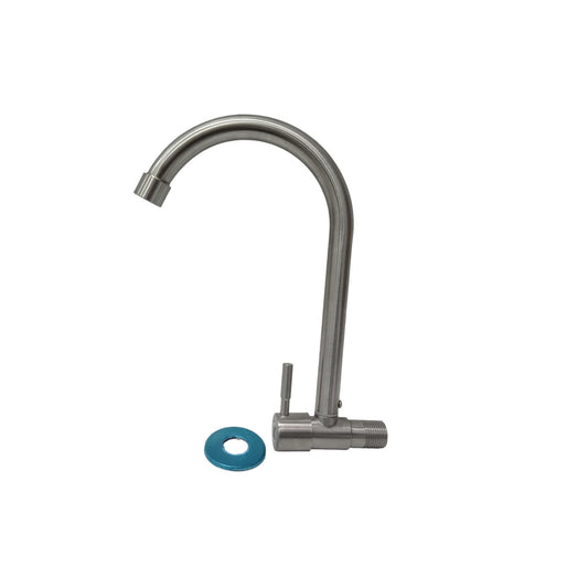 1/2 IN / HOM HBABH 03 Kran Angsa Sink Bak Cuci Piring Tembok Stainless