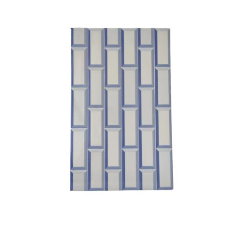 25 CM x 40 CM / UNO ZURICH Keramik Dinding Kamar Mandi Glossy Blue Dus