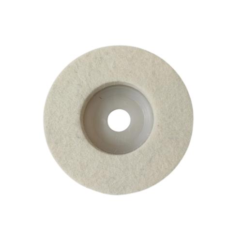 4 IN / MOLLAR Wool Polish Polishing Sponge Poles Putih