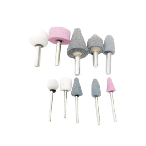 3 MM - 6 MM / LUMOS 002 Mata Bor Batu Gerinda Tangkai Rotary Mounted Stone Set