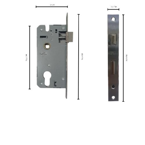 VIPER 7032(2) SN/CP Handle Door Lock Tarikan Handle Kunci Pintu Tanggung Set