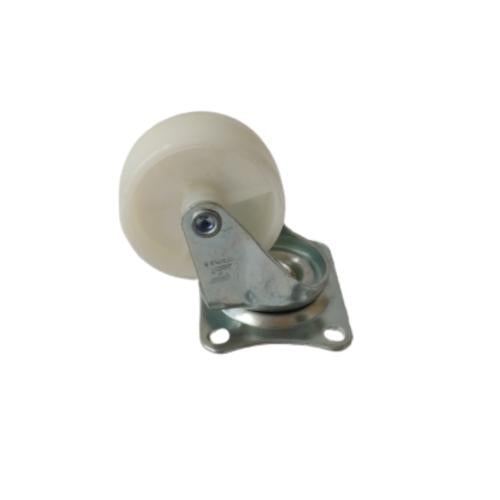 2 IN / TM Roda Hidup Trolly Non Rem Plat Nylon Putih