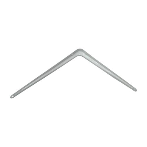 10 IN x 12 IN / TM Siku Rak L Shelf Brackets Penyangga Putih Tipis