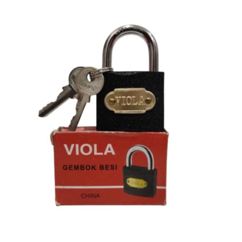 40 MM / VIOLA Gembok Pintu Pagar Padlock Anti Maling Leher Pendek