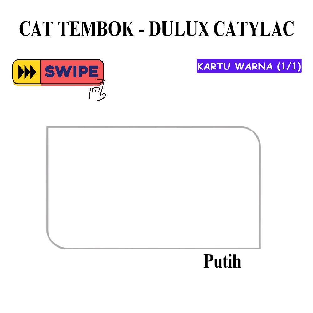 5 KG / DULUX CATYLAC INTERIOR Cat Cat Tembok Beton Plafon Wall Paint Galon