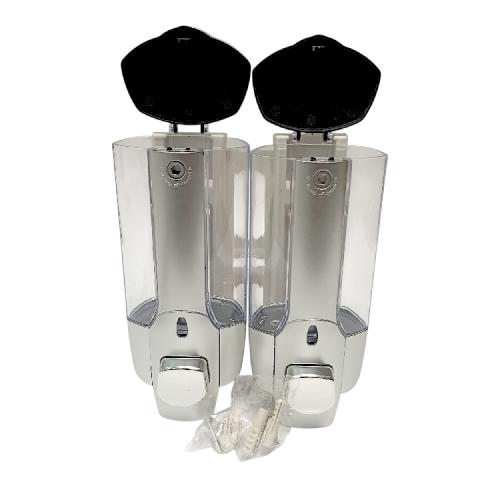 760 ML / CL Dispenser Tempat Sabun Dinding Manual 2 Tabung