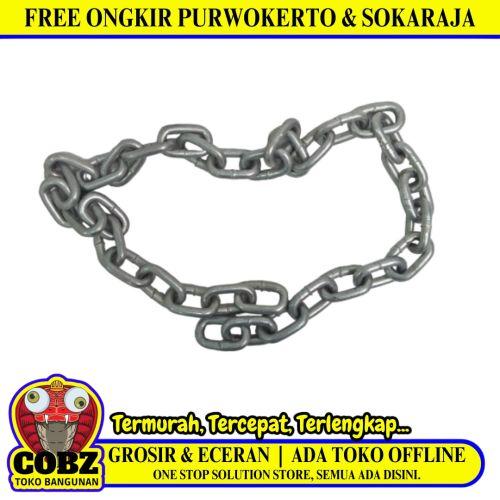 1/4 IN / NM Rantai Besi Kapal Pagar Motor Anjing 6 MM Chrome KG