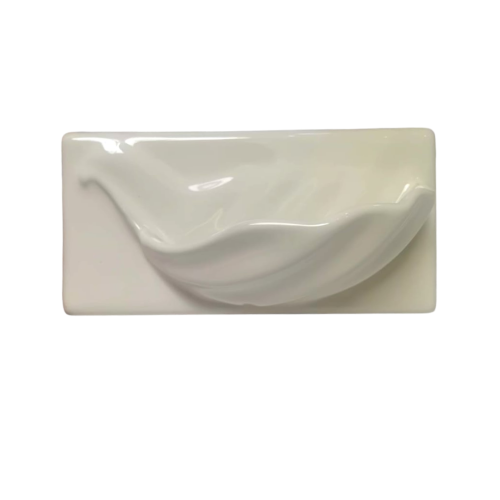 11 CM x 22 CM x 11 CM / DUTY SH-22 Tempat Sabun Tanam Dinding Keramik Ivory
