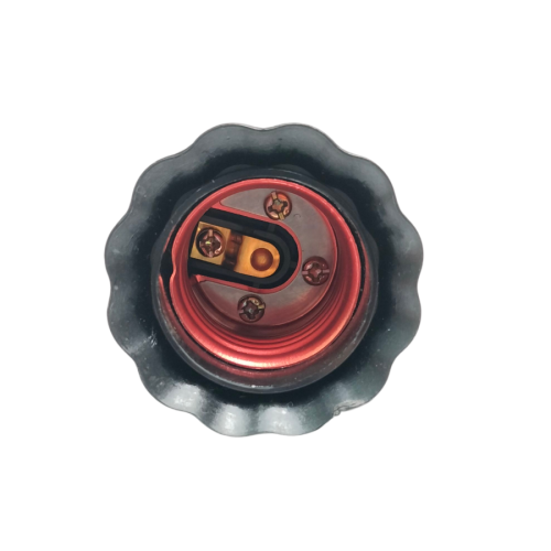 MATSUI Fitting Lampu Saklar Steker Colok Dinding Tidur + Switch Hitam