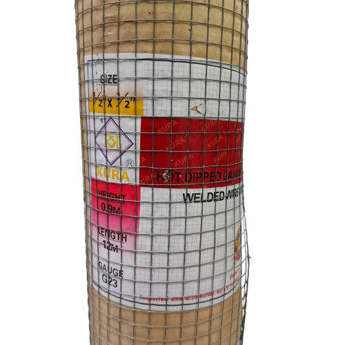 1/2 IN x 1/2 IN x 90 CM x 12 M / KURA Kawat Ram Loket Ayakan Pasir Galvanis Roll
