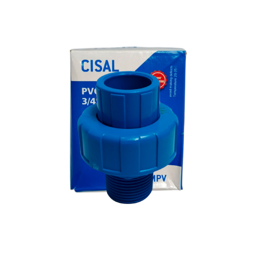 3/4 IN x 1 IN / CISAL Water Mur Moor Union Socket Polos Dan Drat Luar PVC