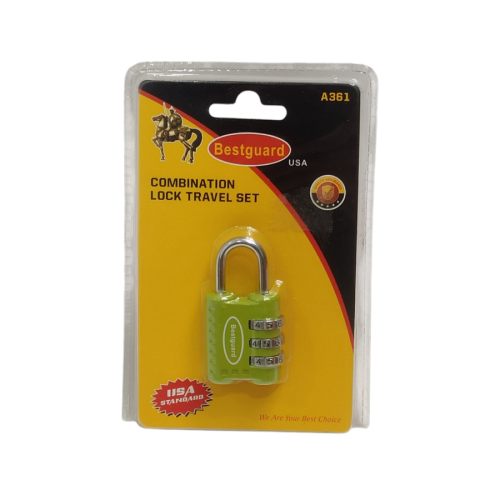 25 MM / BESTGUARD Gembok Nomer Pin Angka Tas Kunci Koper Travel Lock