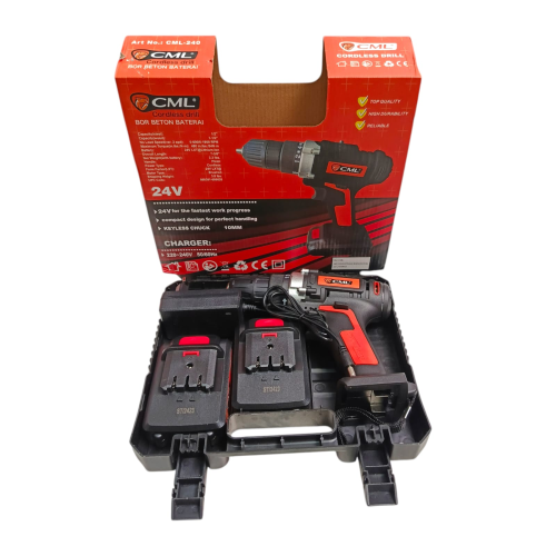 CAMEL Mesin Bor Tangan Drill 2 Way Baterai Set