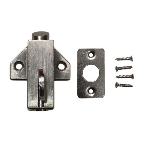 ERBOZ Spring Knife Grendel Kodok Pengunci Jendela Kecil Bahan Silver