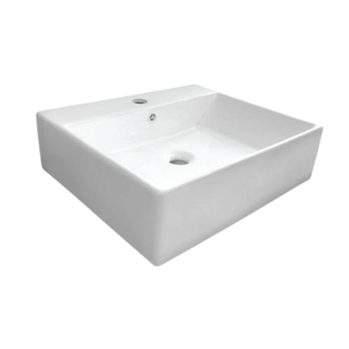 51 CM x 43 CM x 12 CM / VOLK SHASTA A318 Wastafel Cuci Tangan Besar White Keramik