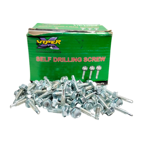 #10 x 19 MM / VIPER Roofing Baut Sekrup Atap Baja Ringan Putih Dus