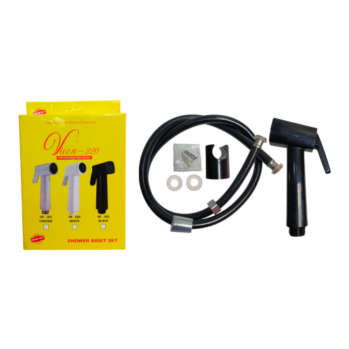 1/2 IN x 120 CM / VICEN-220 183 Jet Shower Cebok Toilet Plastik Hitam PVC Set