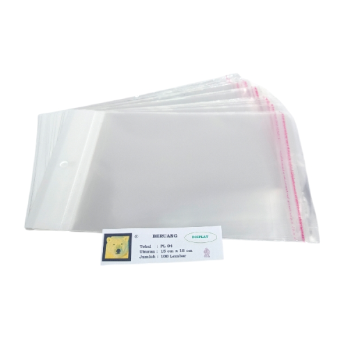 15 CM x 18 CM / TM Plastik OPP Perlize Transparan Pack