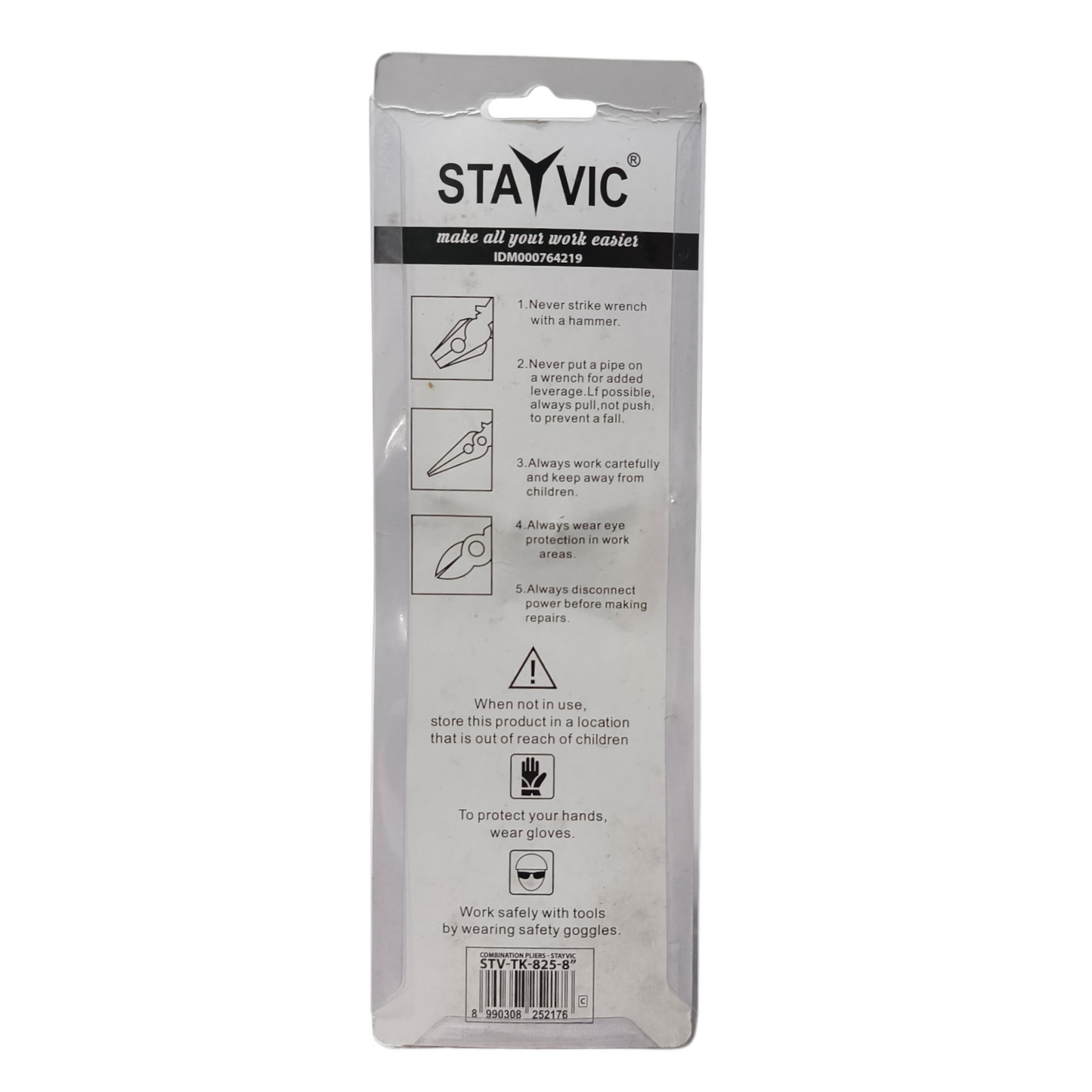 8 IN / STAYVIC STV-TK 825 Tang Kombinasi Kawat Kabel Combination Pliers