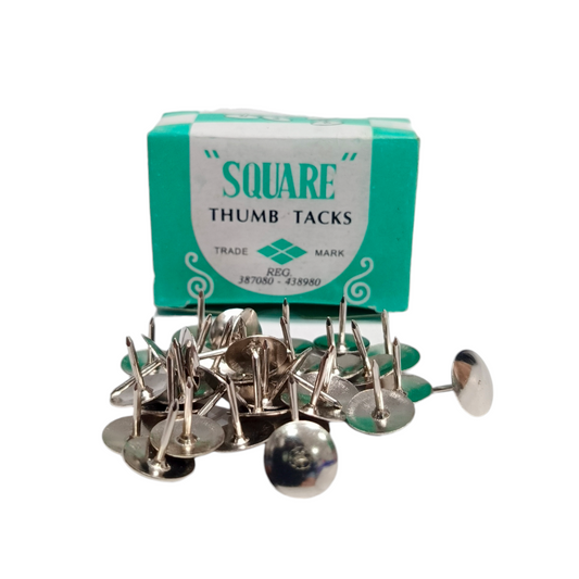 SQUARE Paku Pines Pins Klip Payung Kecil Tekan Polos Putih Dus