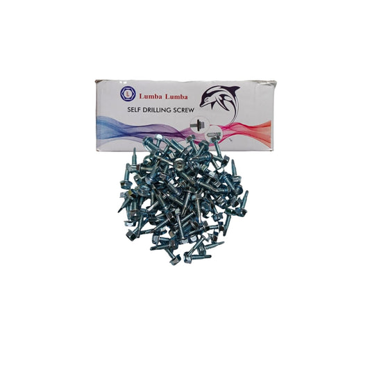 #10 x 16 MM / LUMBA LUMBA Roofing Baut Sekrup Atap Baja Ringan Putih Dus
