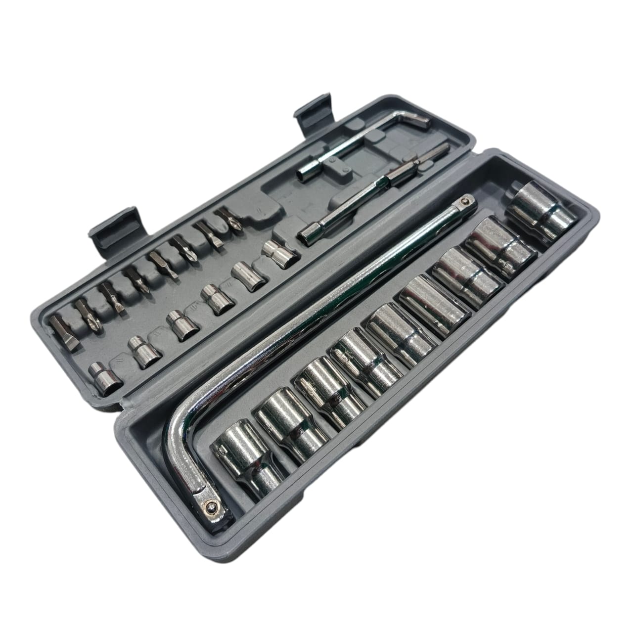 4 MM - 21 MM / HDT Mata Kunci Sok Shock Socket Wrench 9 Pcs Set