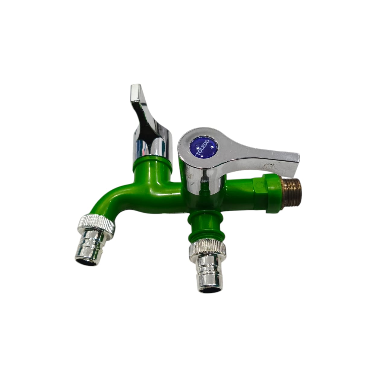1/2 IN / TOLEDO 01 Kran Air Cabang Double Shower Mesin Cuci PVC
