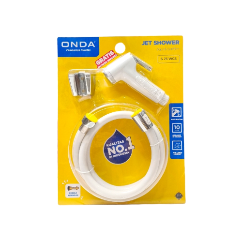 1/2 IN x 120 CM / ONDA S 75 WCS Jet Shower Cebok Toilet Plastik PVC Set