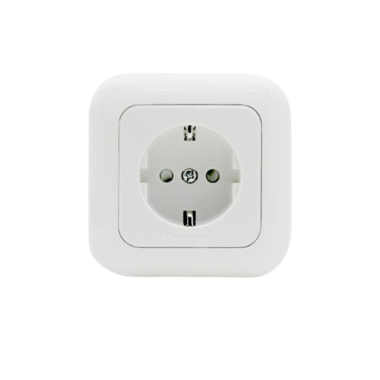 1 LUBANG / PANASONIC CP WJP11221-7 Stop Kontak Terminal Arde Tanam IB Inbow Putih