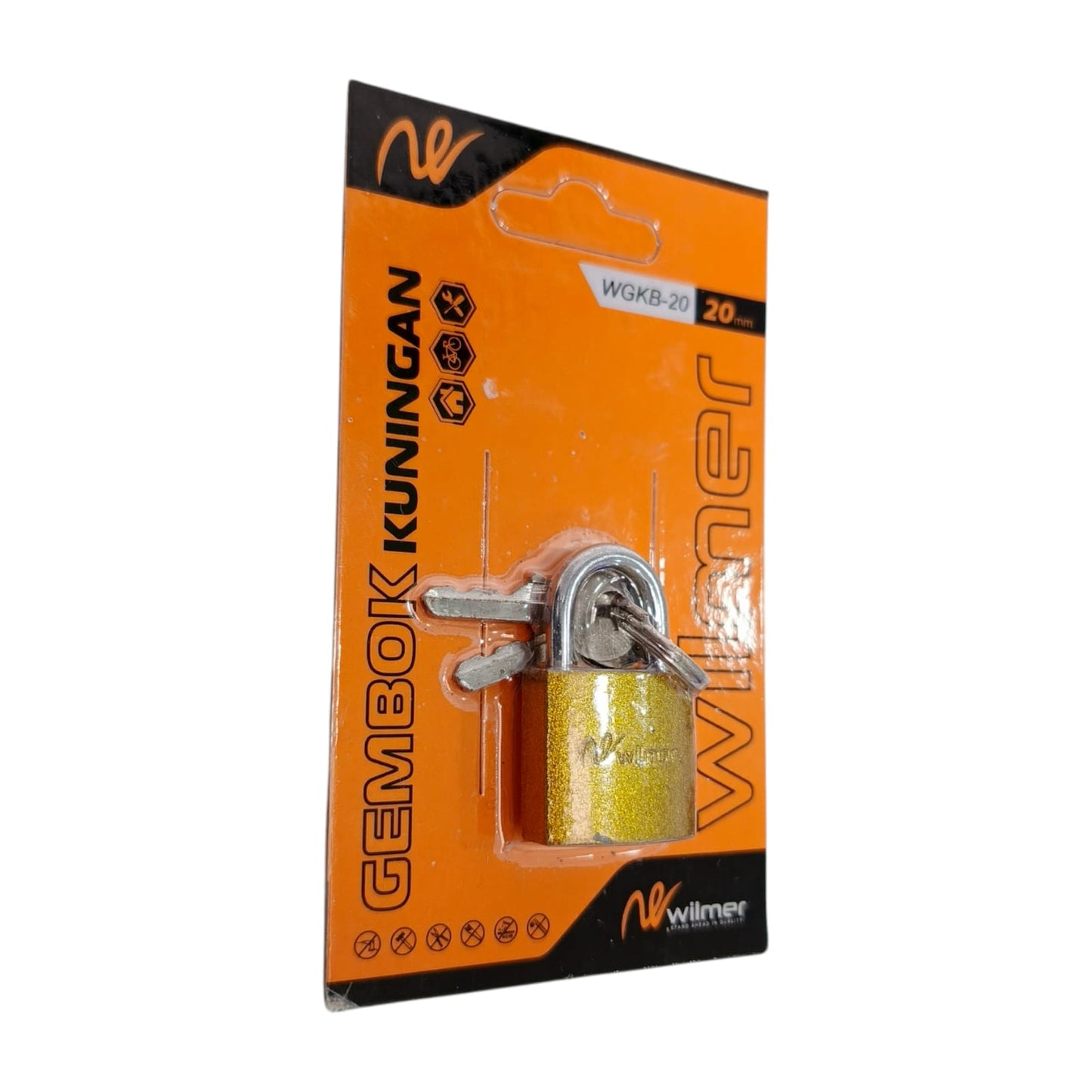 20 MM / WILMER WGKB-20 Gembok Pintu Pagar Padlock Anti Maling Leher Pendek
