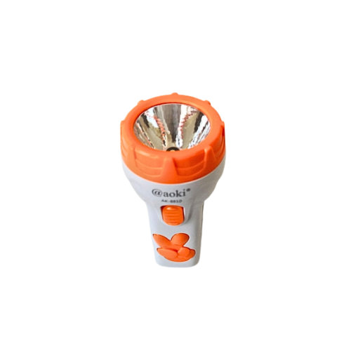 1 WATT / AOKI 8810 Lampu Senter LED Cas Charge Rechargeable Fitting Colok