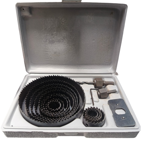 19 MM - 127 MM / BISON BSN-HAWS16 TCT Hole Saw Mata Bor Hidroponik Pelubang Kayu 16 Pcs Set